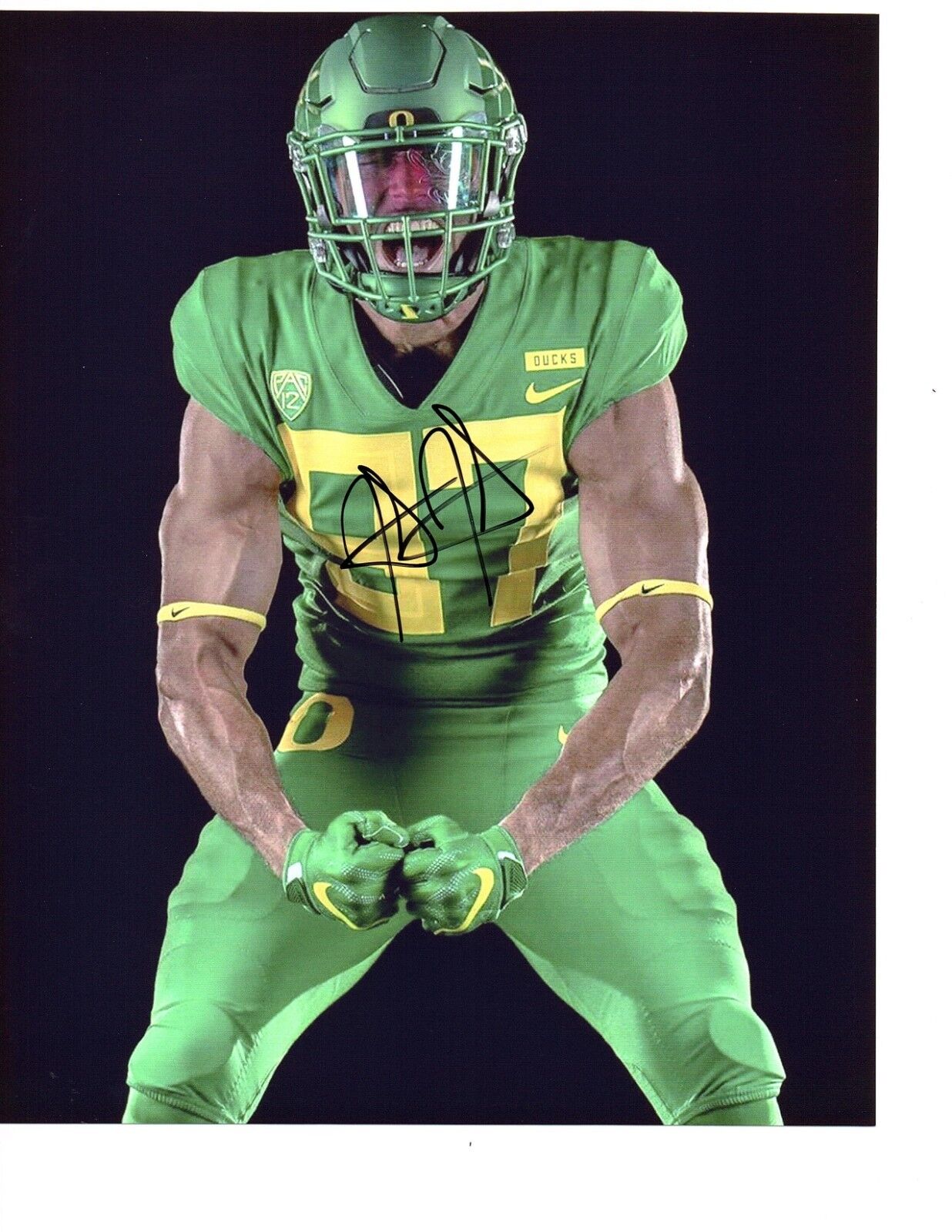 Jalen Jelks Oregon Ducks signed autographed 8x10 football Photo Poster painting 2019 NFL Draft c