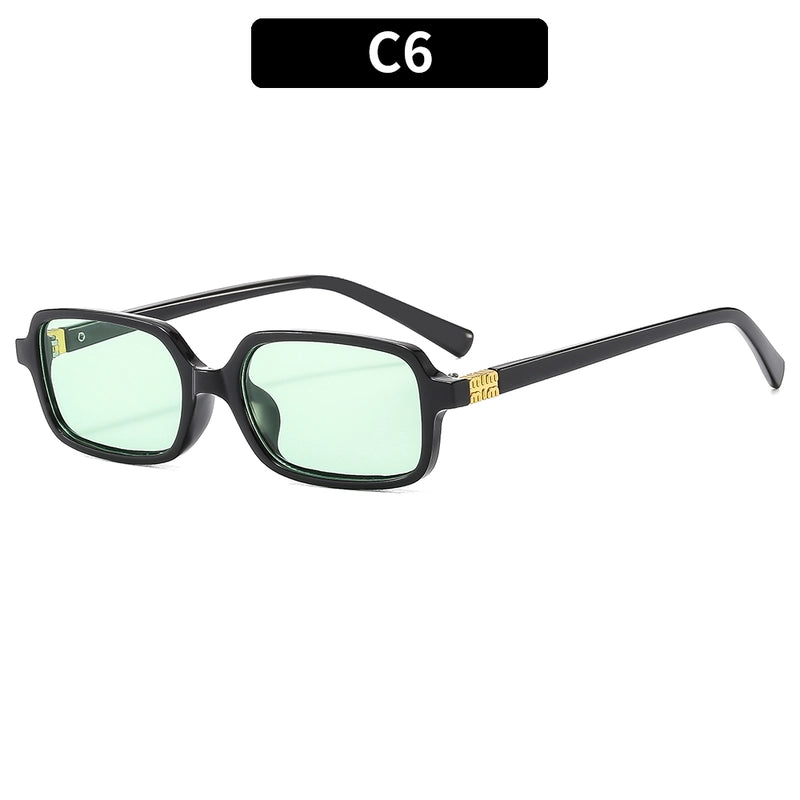Casual Geometric Pc Square Full Frame Glasses