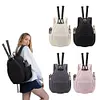 Quilted Tennis Backpack Lightweight Large Tennis Bag for Rackets and Sports Gear