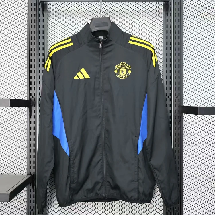 Manchester United 25/26 Black Windbreaker Jacket