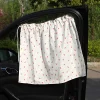 Car Sun Shield Floral Car Side Window Privacy Curtain