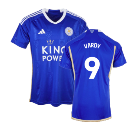 Leicester City Jamie Vardy 9 Home Shirt Kit 2023-2024
