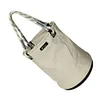 Canvas Tool Bucket Bag with Plastic Bottom Aerial Work Tool Bag for Electrician