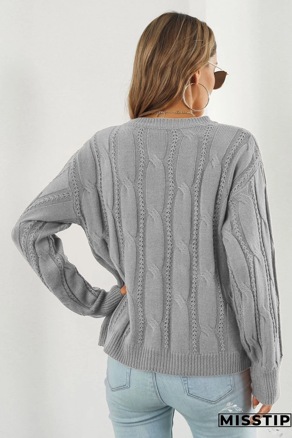 Round Neck Long Sleeve Sweater
