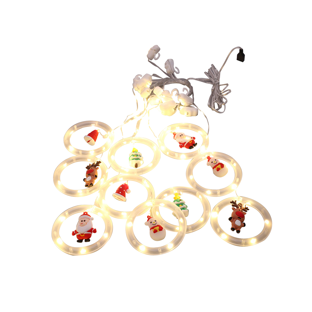 

Christmas Decoration Ring Lights String with Pendants Pine Needle Lantern, 501 Original
