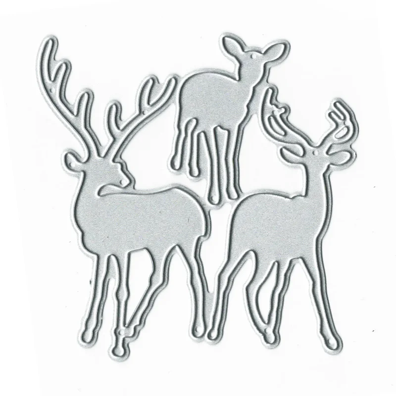 Nigikala Elk Deer Knife Mold DIY Greeting Card Punch Stencil Scrapbooking Embossing Template Handicrafts Metal Cutting Dies