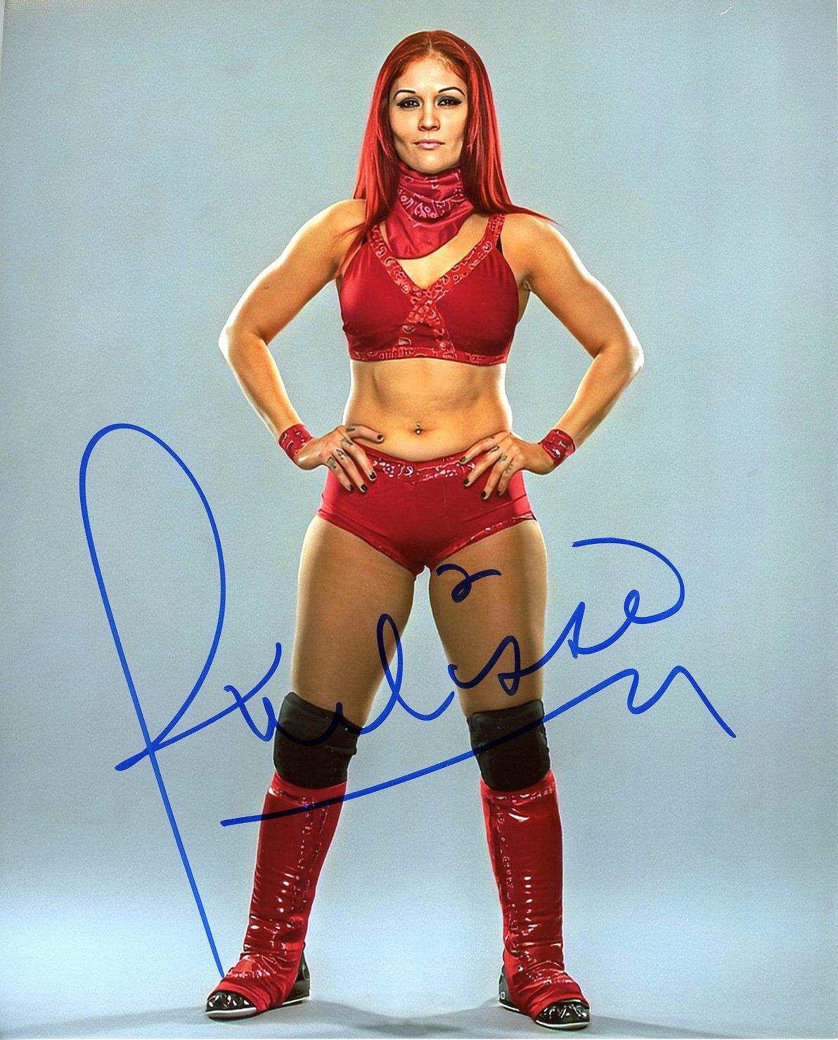 Ivelisse autographed 8x10 AEW Sexy Hot WWE AEW #7