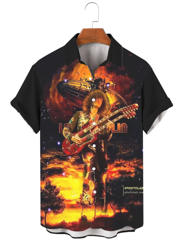 Teecade Teecade Led Zeppelin  Art Print Shirt