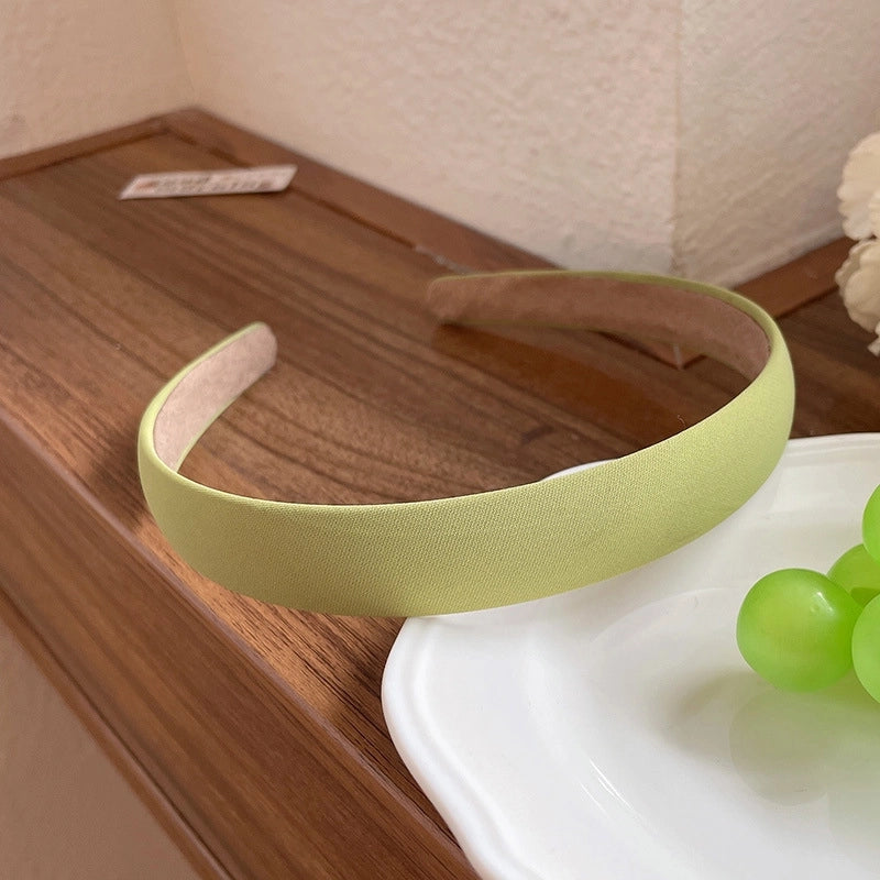 Retro Minimalist Women’s Solid Color Flower Cloth Hair Band