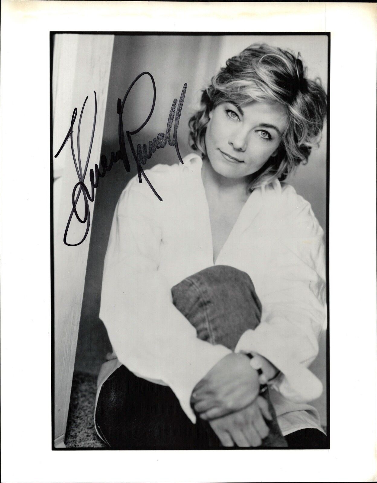 Theresa Russell Original Autograph Portrait Large Film Photo Poster painting (O-372 +