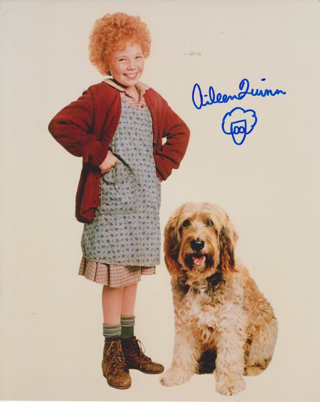 Aileen Quinn Annie 1 Original Autographed 8X10 Photo Poster painting