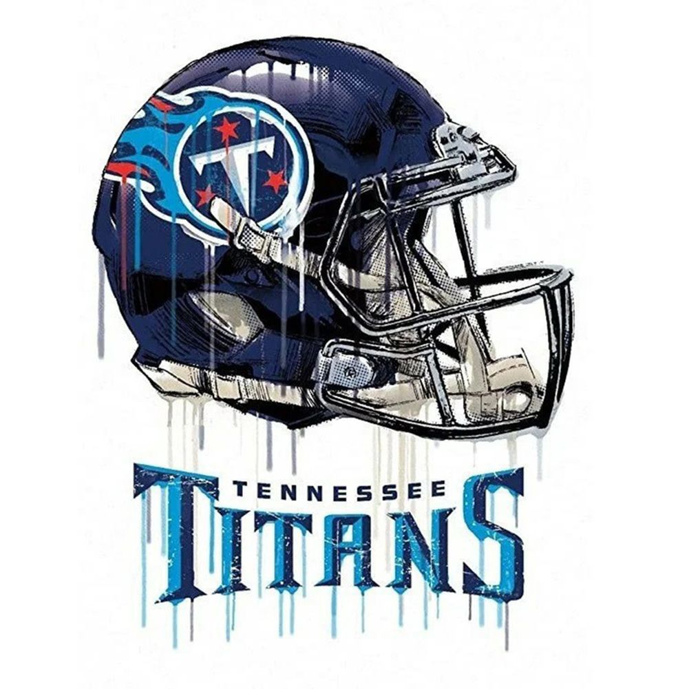 Tennessee Titans Football Team 30*40CM(Canvas) Full Round Drill Diamond  Painting