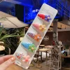 5PCS Colorful Drift Shimmers Transparent Barrettes Set for Kids
