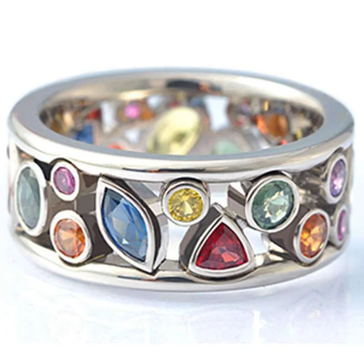 Ring Female Refined and Simple Zircon Jewelry VangoghDress