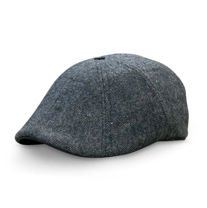 Hatsfashion-The Peaky   Cap - Charcoal & Slate