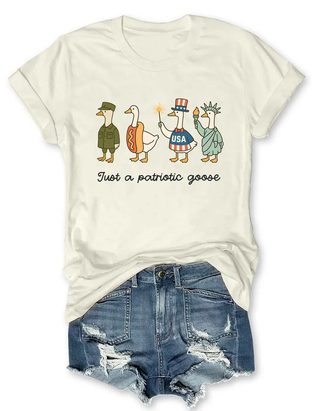 4th of July Silly Goose T-shirt