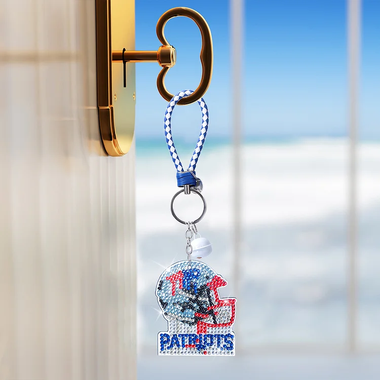 Buffalo Bills cross stitch keychains