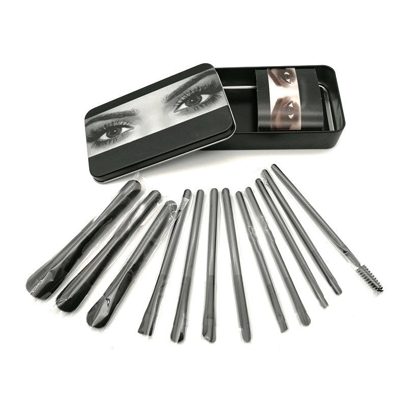 3 Pieces Fashion Artificial Fiber Plastic Plastic Handle Makeup Brushes 1 Set