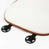 Minimalism White Brown Car Used PU Leather Cushion Linen Seat Cover