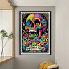 Halloween Skeleton-11CT Stamped Cross Stitch 50*70cm/19.69*27.56in(Big Size)