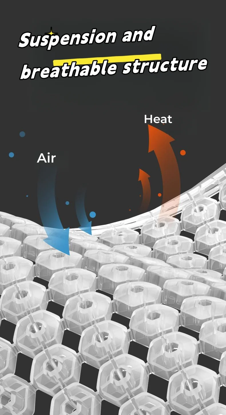 Summer ice silk gel breathable car seat cushion