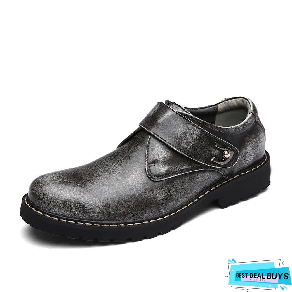 Men's Oxford Shoes Men Flats Fashion Genuine Leather Casual Men Shoes