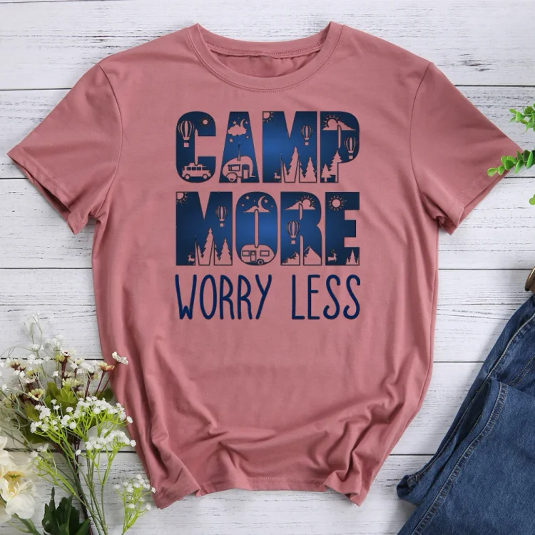 AL™  Camp More Worry Less T-Shirt-607963-Annaletters