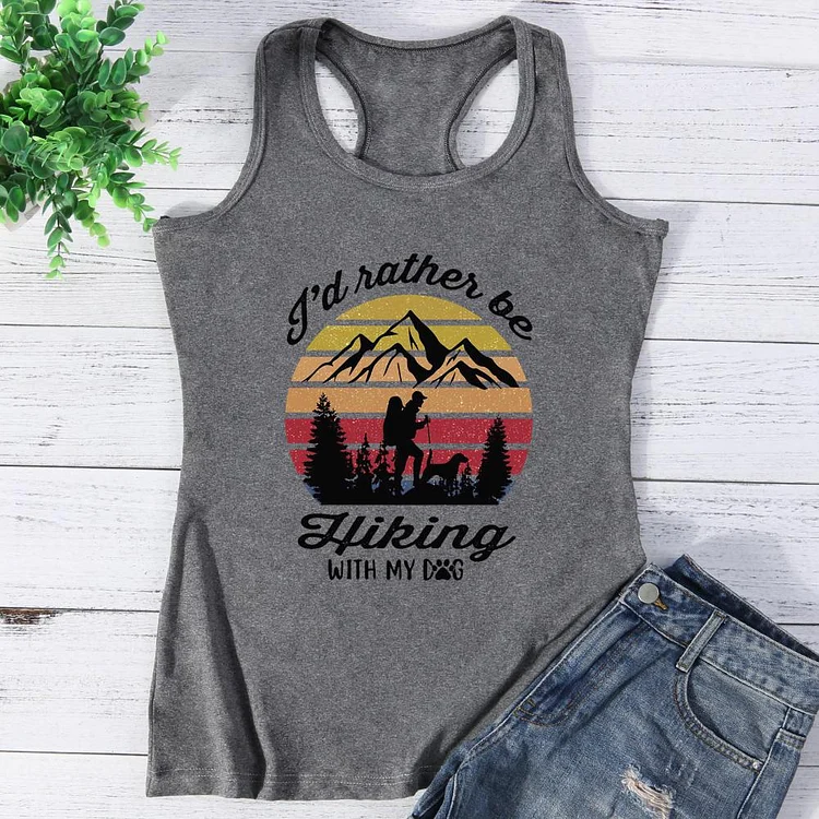 I'd Rather Be Hiking With My Dog Vest Top-Annaletters