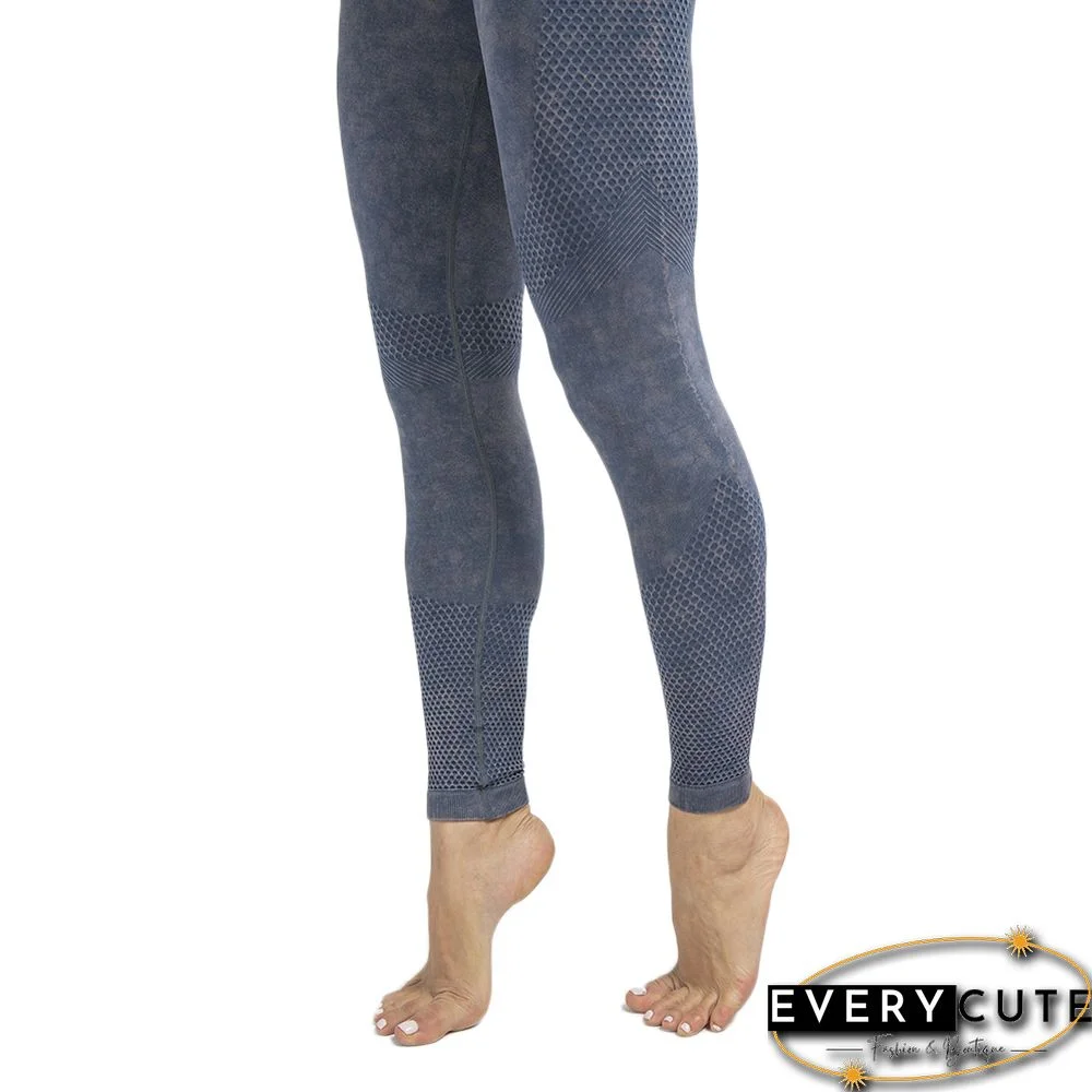 Navy Blue Nylon Bra with Pant Set