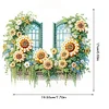 Diamond Painting Acrylic Sunflower Window Hanging Pendant Home Decor