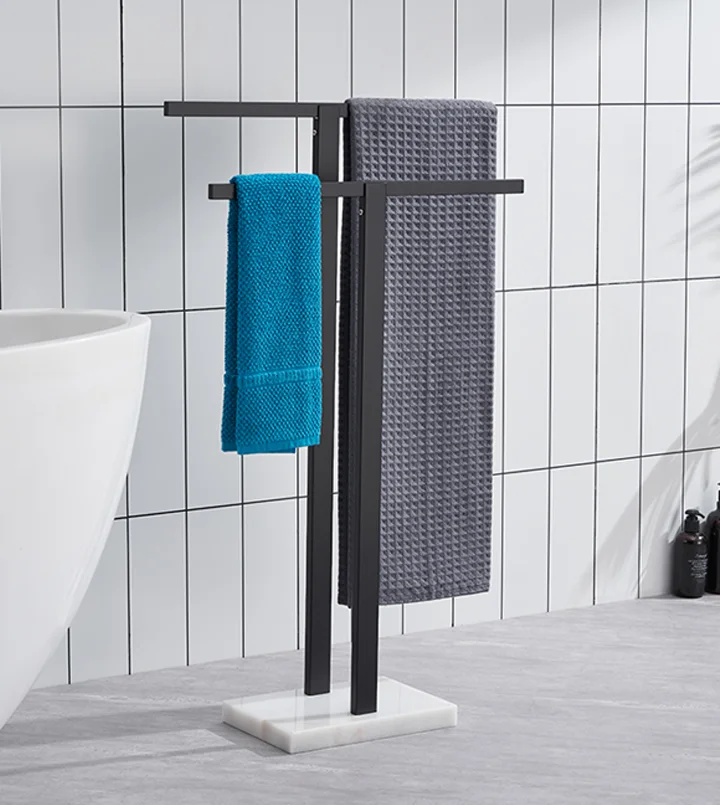 KOKOSIRI Bath Towel Holders Brushed Nickel Bathroom Rack 32 - View #11
