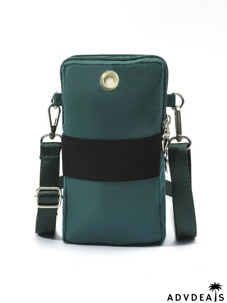 Heart Zipper Front Phone Wallet