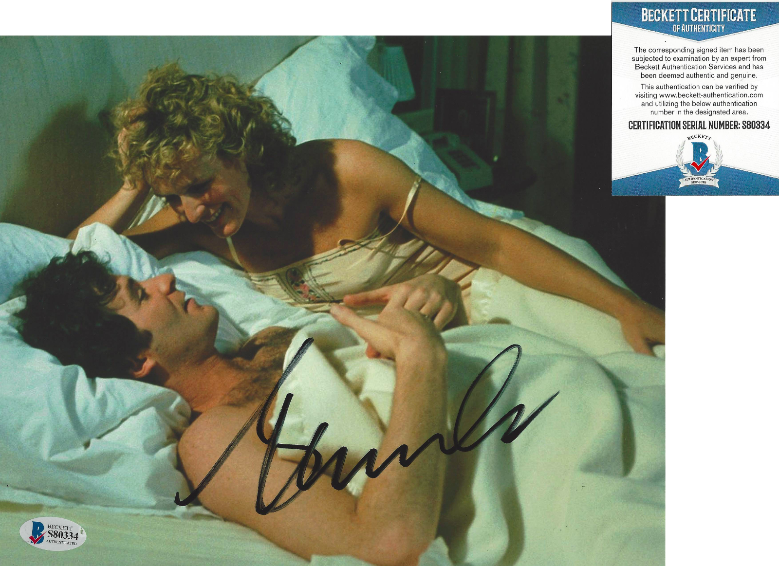 GLENN CLOSE SIGNED 'FATAL ATTRACTION' 8X10 Photo Poster painting ACTRESS 2 PROOF BECKETT COA BAS