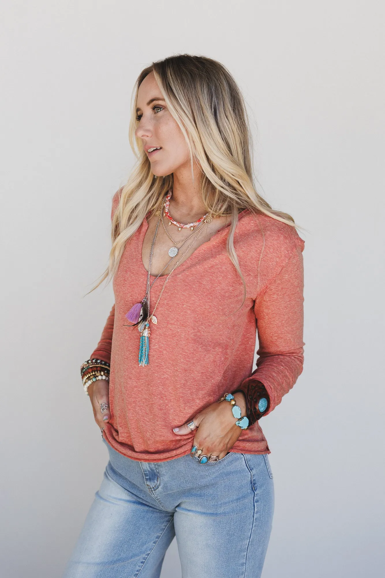 The Nest Love Bound Top - Rust