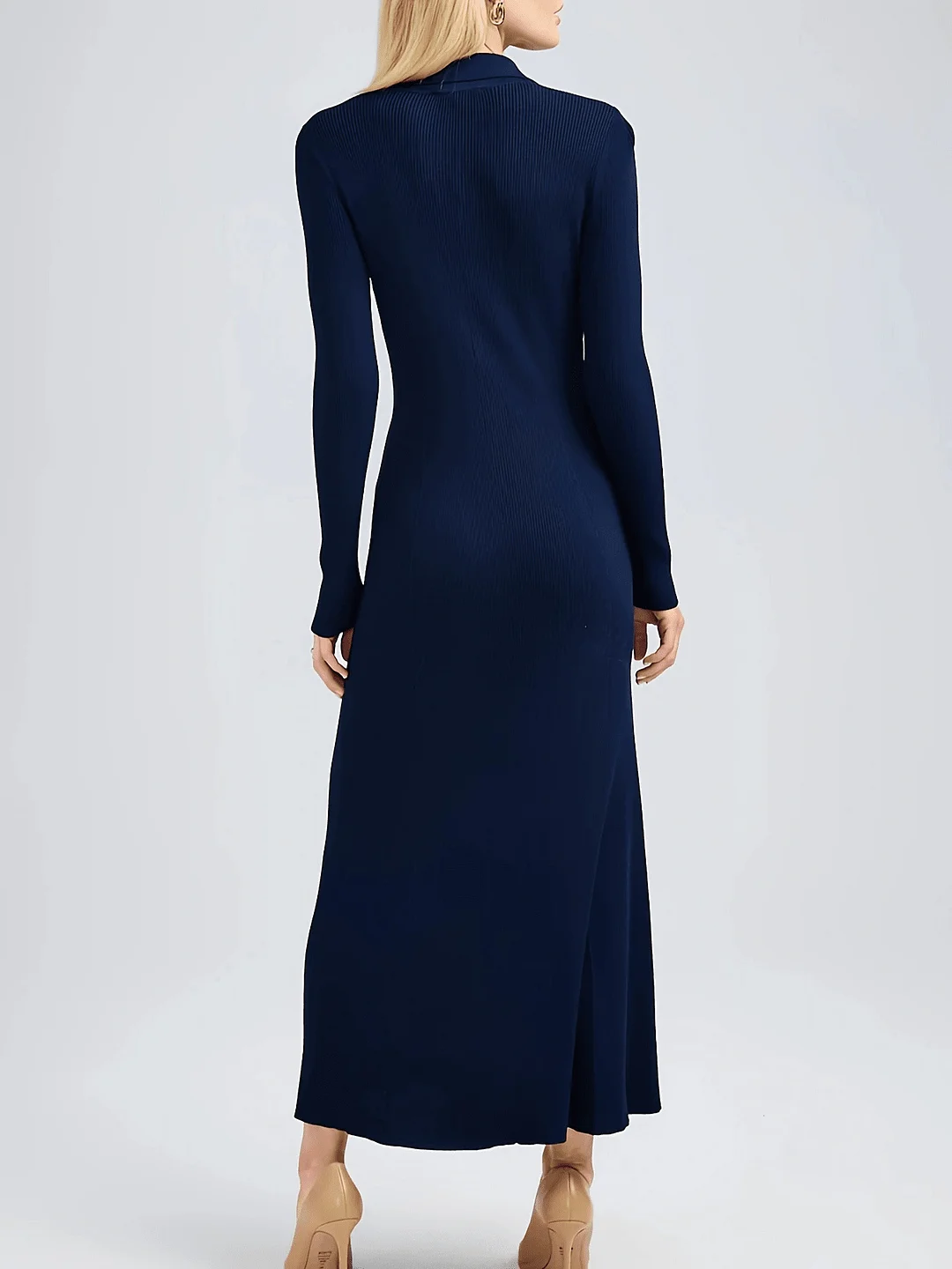 Nigikala Nigikala French Knitted Dress Elegant Knitted Long-Sleeved Women's Dress