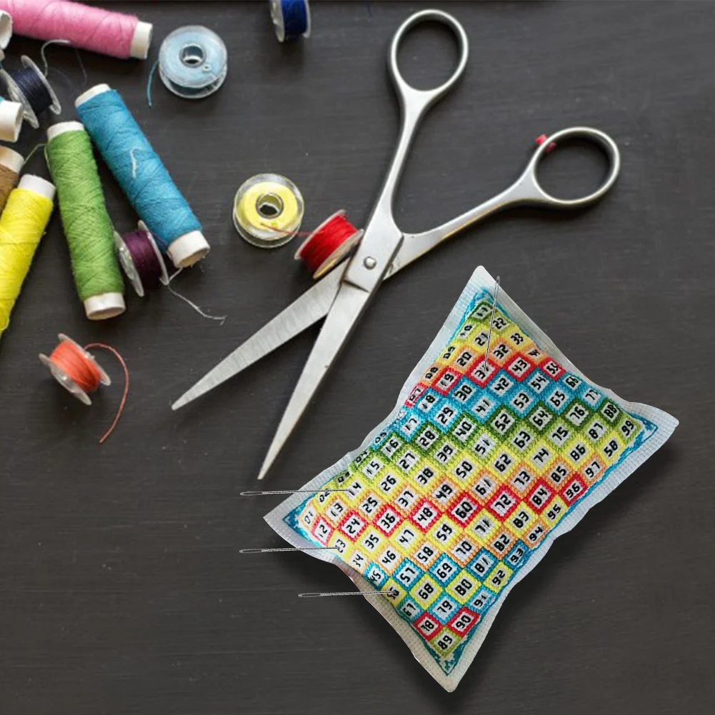 Cross Stitch Embroidery Needle Insert Bag DIY Sewing Knit Thread Pin Pouch