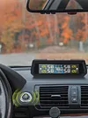 Solar/USB Powered Tire Pressure Monitor System with 4 Sensors for Trailers Cars