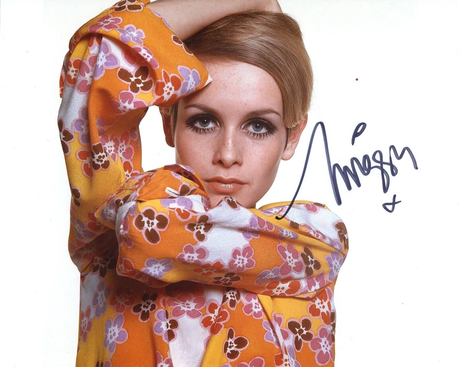 1960’s fashion icon TWIGGY signed 8x10 Photo Poster painting No8 - UACC DEALER