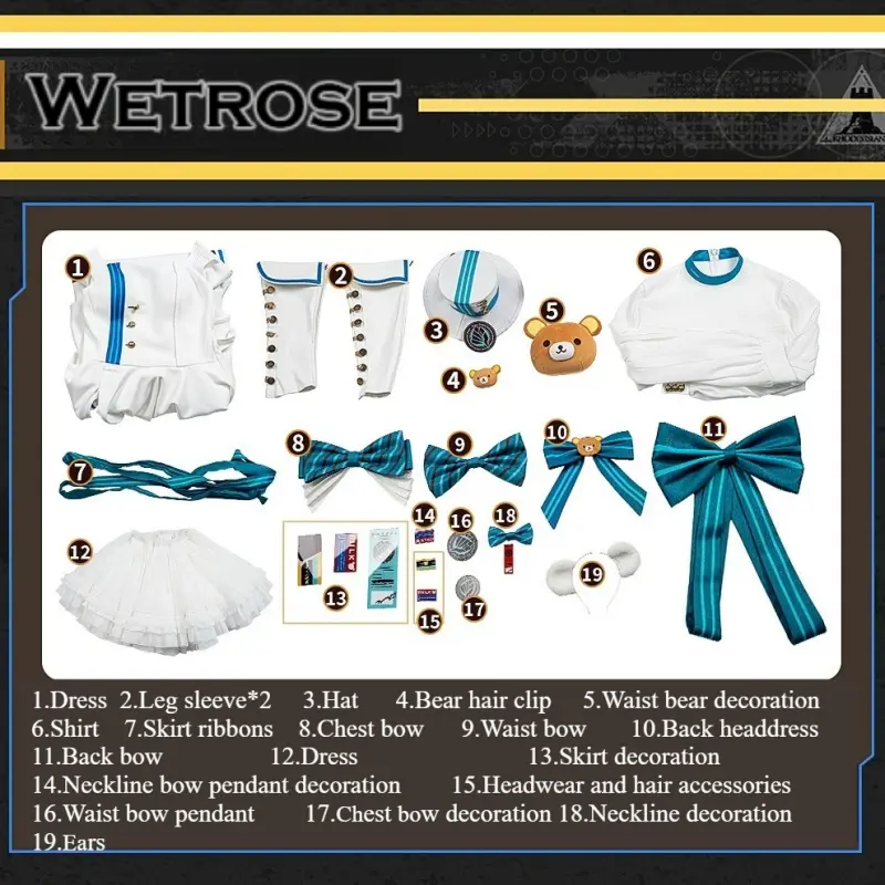 [Wetrose] Pre-Order Arknights Rosa Forever Together Game Outfit Cosplay Costume 