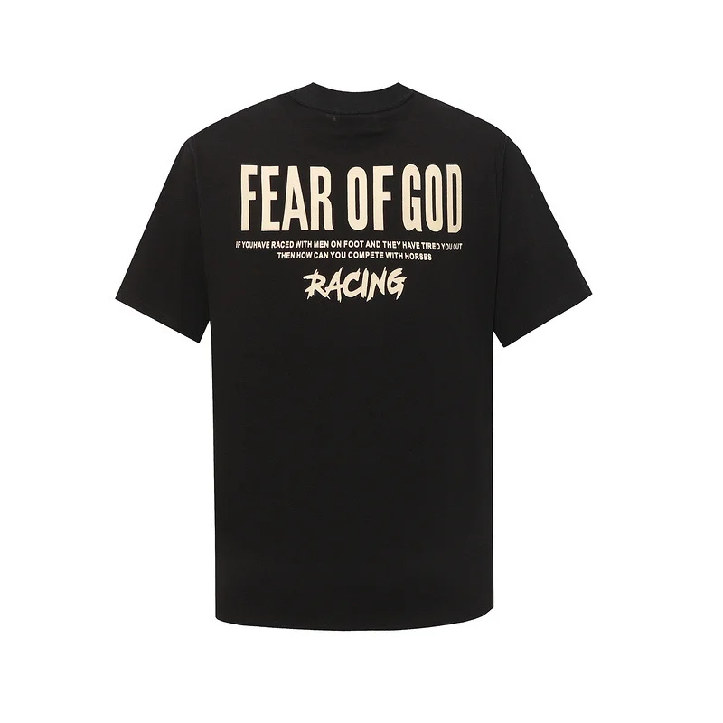 FEAR OF GOD Main Line Co Branded Solid Hip Hop ESSENTIALS Short Sleeves
