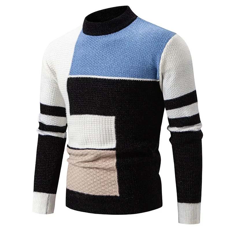 Klilasyofee Multicolor Knit Sweater – Warm and Stylish Men’s Autumn Winter Tops  