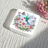 DIY Diamond Painting Aufbewahrungsbox Blume Vogel durchsichtige Kunststoffhülle für kleine Gegenstände