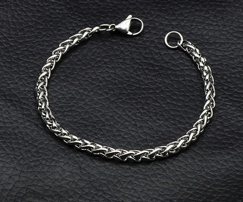 Hip-hop Solid Color Stainless Steel Plating Bracelets 1 Piece