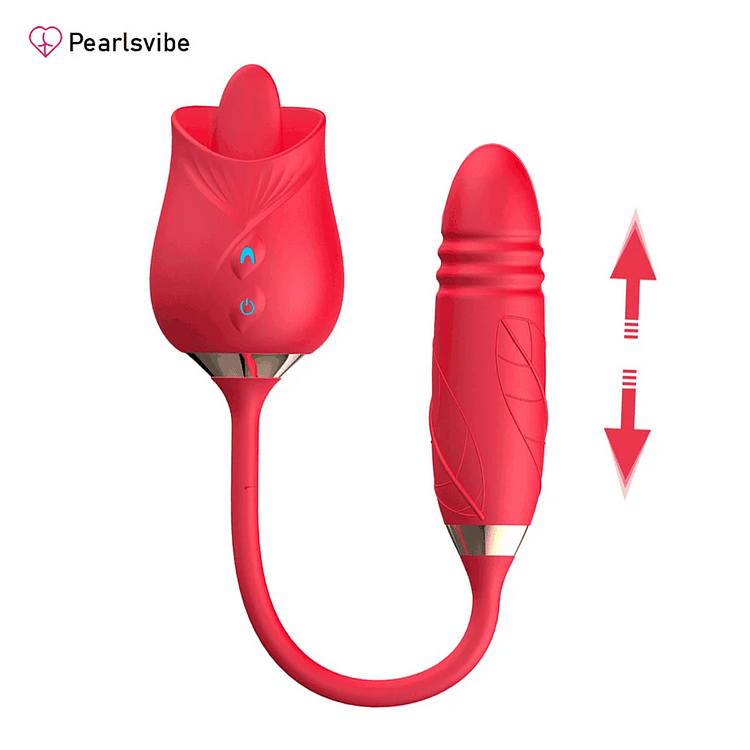 pearlsvibe -  Pearlsvibe New The Rose Toy With Bullet Vibrator Pro