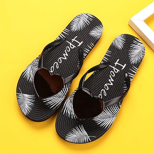 2021 Women Metal Decoration Flip Flops Female Summer Causal Flats Ladies Comfortbale Beach Slides Women's Open Toe Shoes