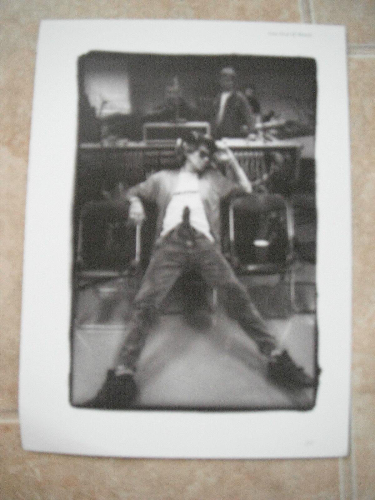 Rolling Stones Keith Richards Vtg Candid Coffee Table Book Photo Poster painting #25