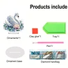 2D Flat Swan DIY Acrylic Table Top Diamond Painting Ornament Kits for Adults
