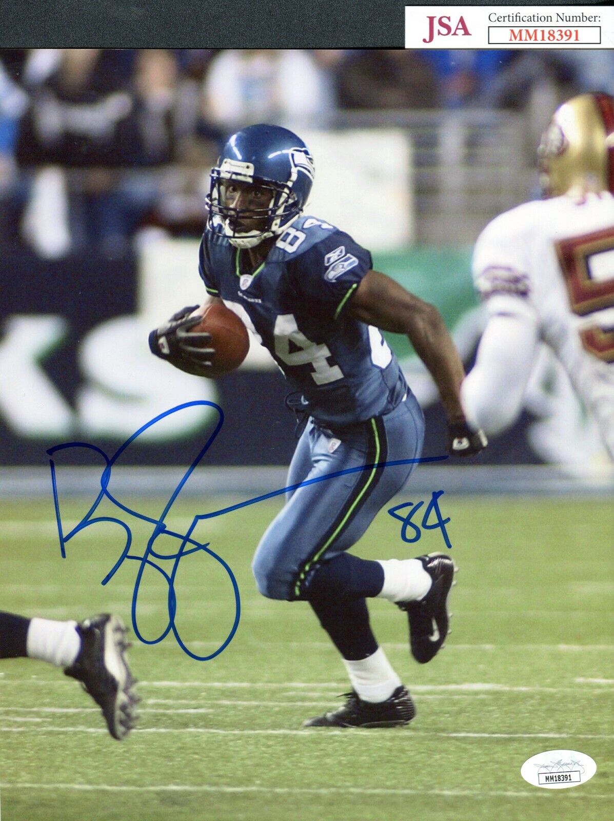 JSA Bobby Engram Autographed Signed AUTO 8x10 Photo Poster painting Seattle Seahawks TRB 571