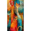 Cat-14CT Stamped Cross Stitch 40*70cm(Big Size) tapestrymarket