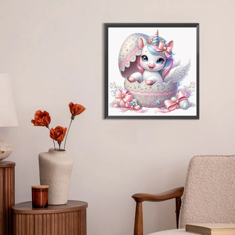 Diamond Painting - Full Round Drill - Jeweled Unicorn Egg(Canvas|30*30cm)